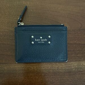 Kate Spade Navy Leather Card Holder